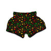 Jamaican Color Pattern Print Muay Thai Boxing Shorts-grizzshop