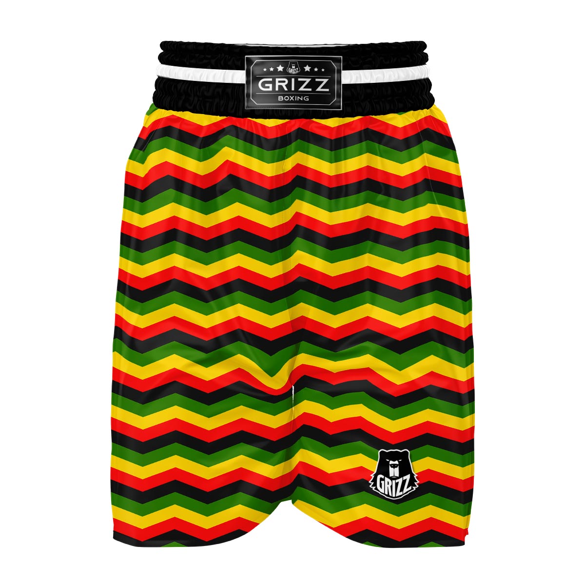 Jamaican Print Pattern Boxing Shorts-grizzshop