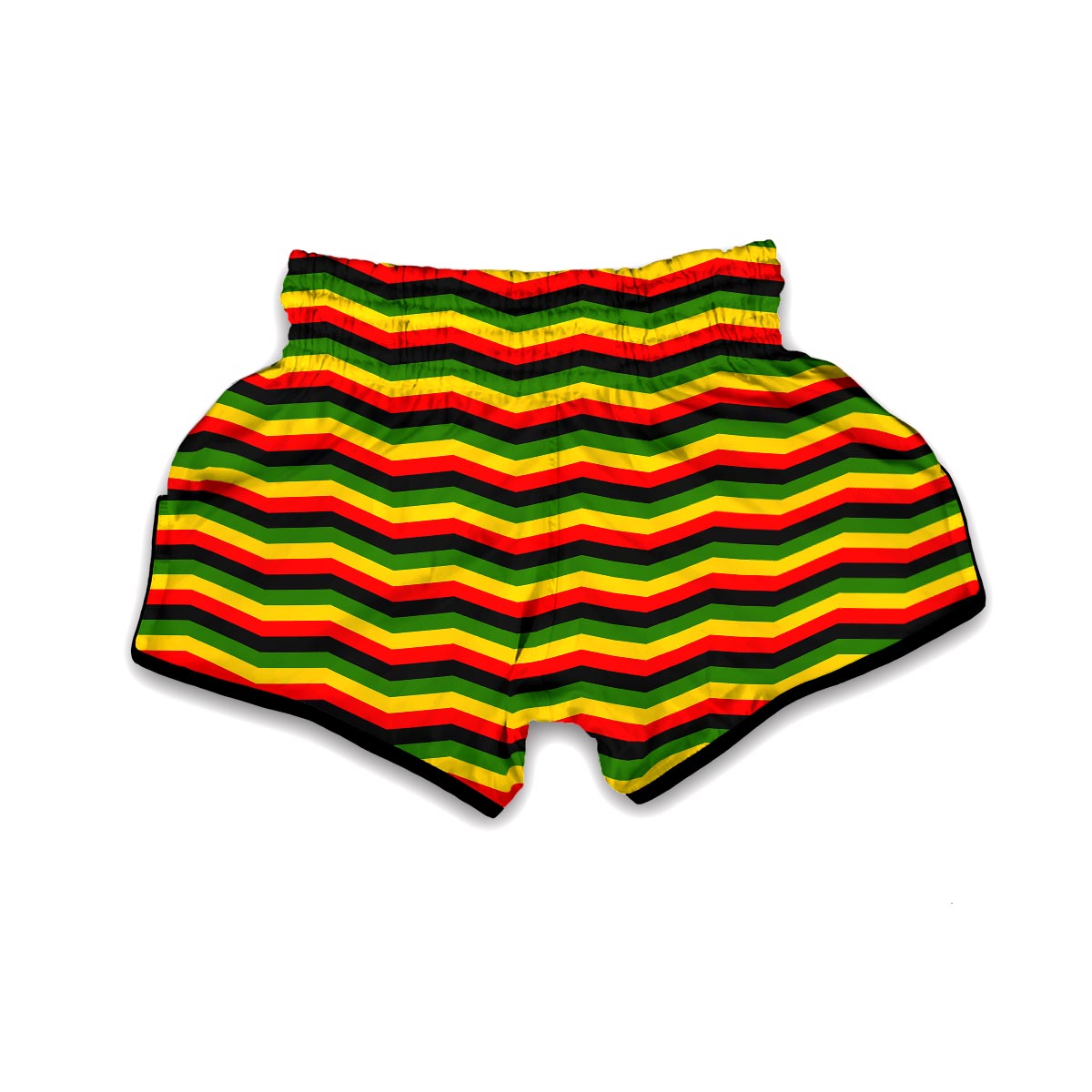 Jamaican Print Pattern Muay Thai Boxing Shorts-grizzshop