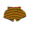 Jamaican Print Pattern Muay Thai Boxing Shorts-grizzshop