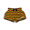 Jamaican Print Pattern Muay Thai Boxing Shorts-grizzshop