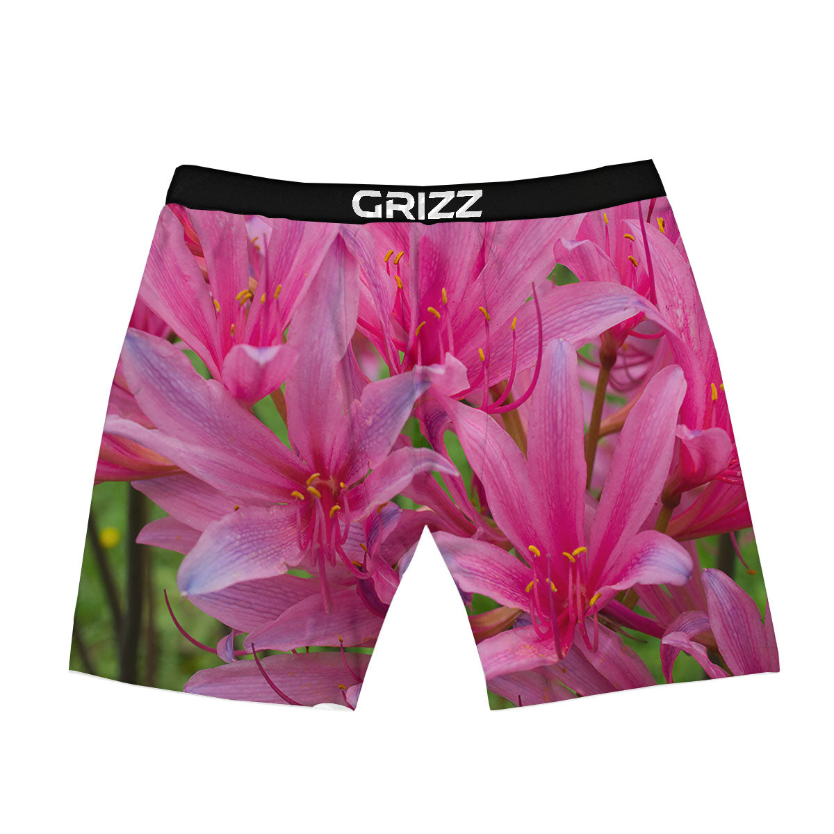 Japanese Amaryllis Purple And Pink Print Boxer Briefs-grizzshop