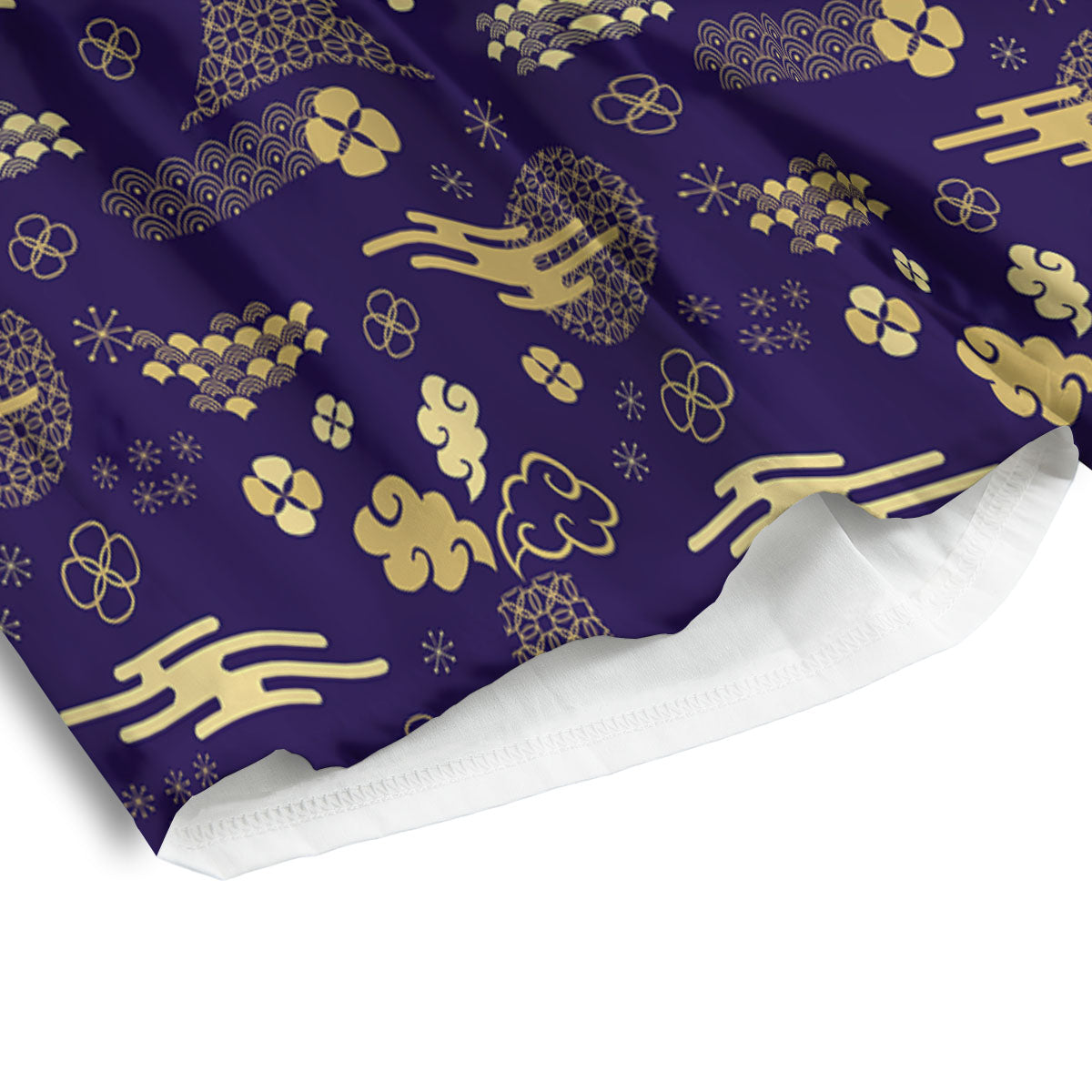 Japanese Classic Print Pattern Men's Athletic Shorts