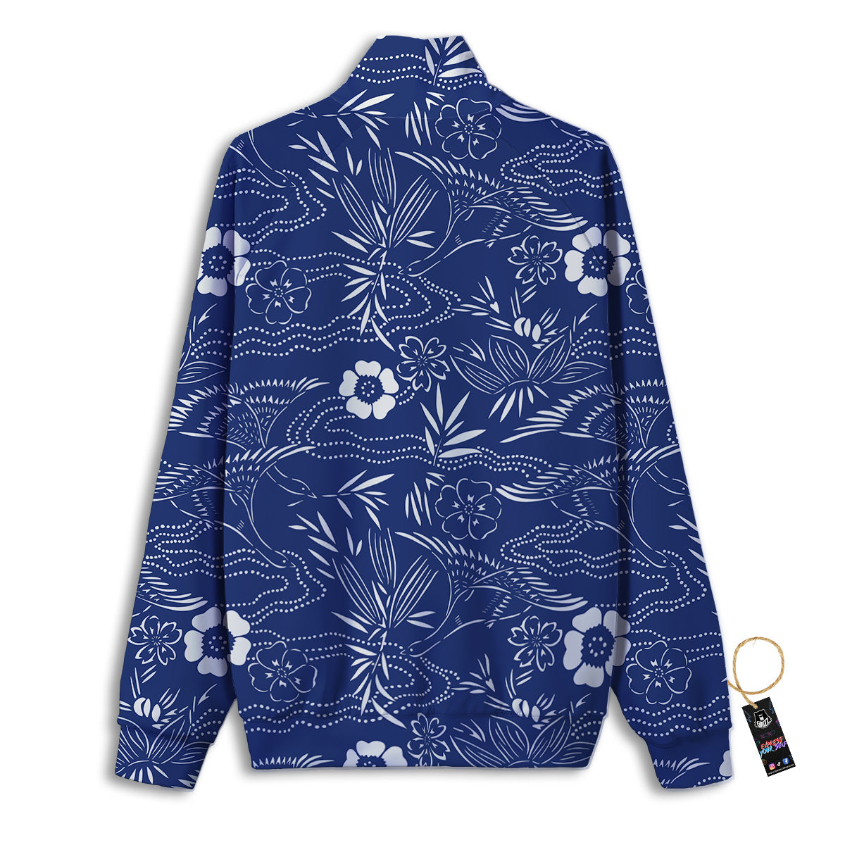 Japanese Lantern Pink Print Pattern Track Jacket-grizzshop