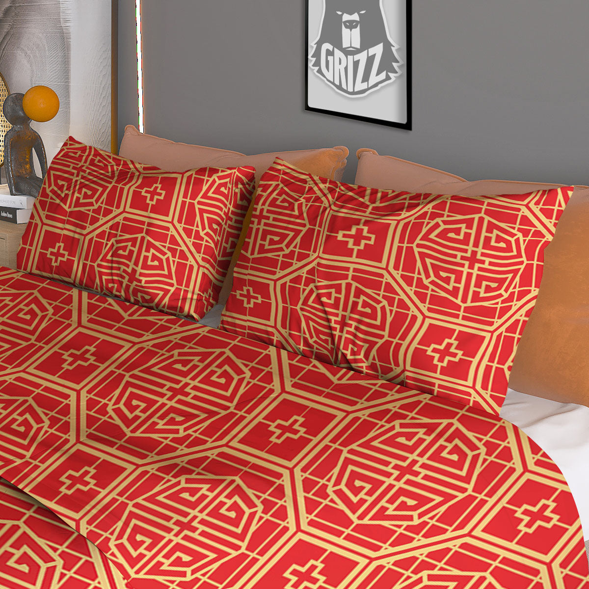 Jeans Denim Tropical Print Pattern Duvet Cover Bedding Set