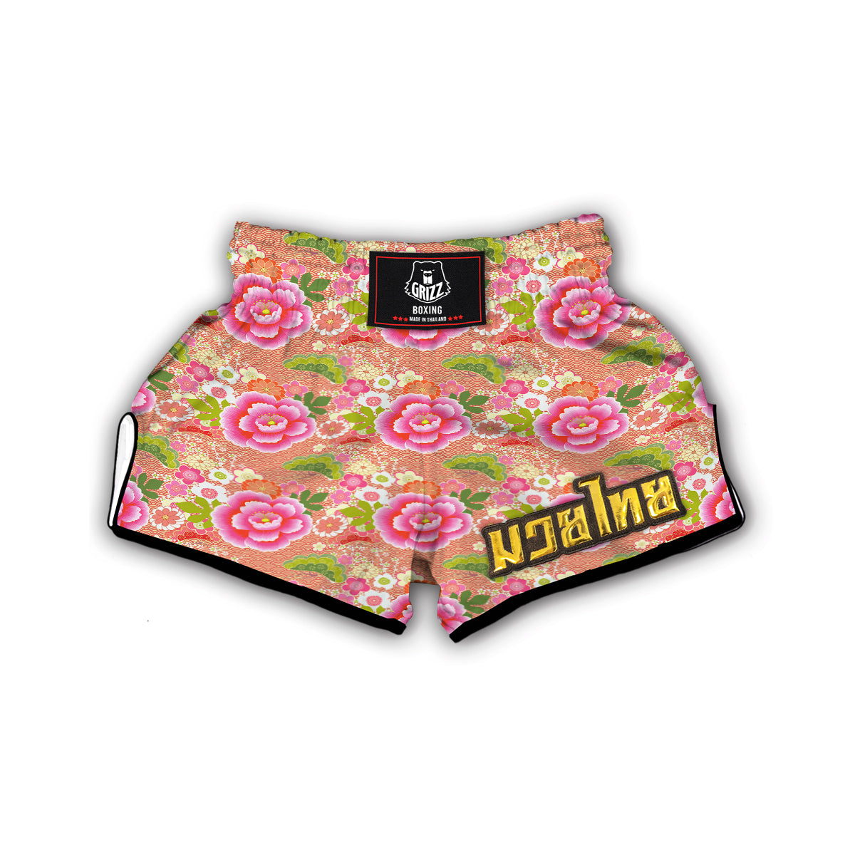 Japanese Style Sakura Muay Thai Boxing Shorts-grizzshop