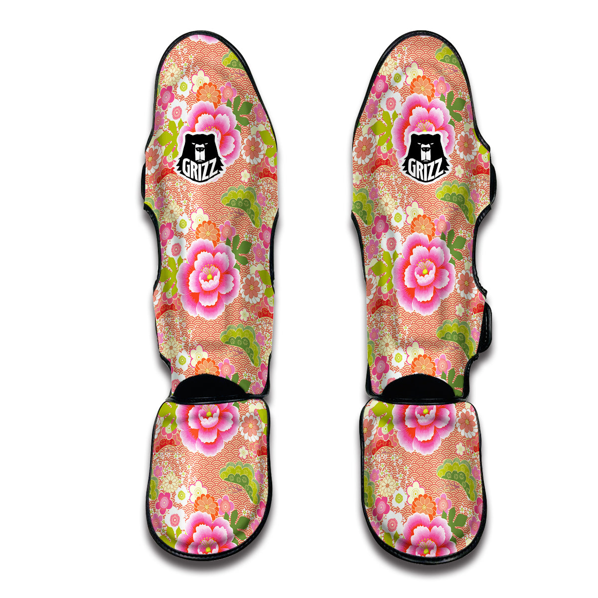 Japanese Style Sakura Muay Thai Shin Guards-grizzshop