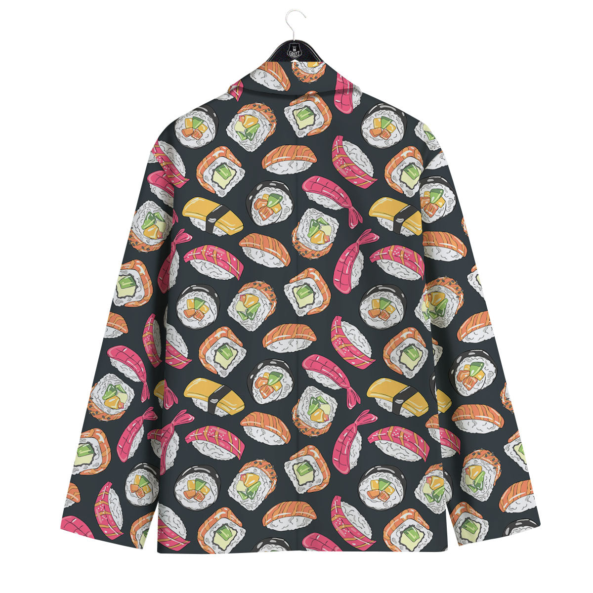 Japanese Sushi Print Pattern Men's Sport Coat-grizzshop
