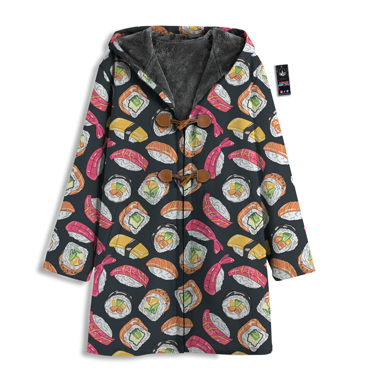 Japanese Sushi Print Pattern Men's Windbreaker Jacket-grizzshop