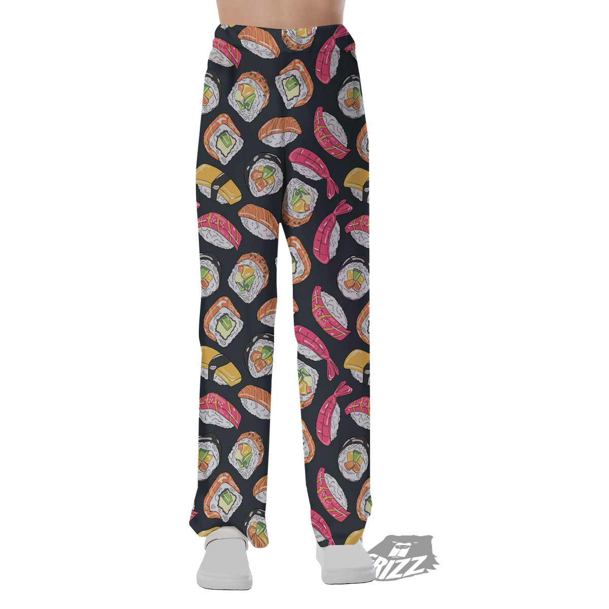 Japanese Sushi Print Pattern Pajama Pants-grizzshop