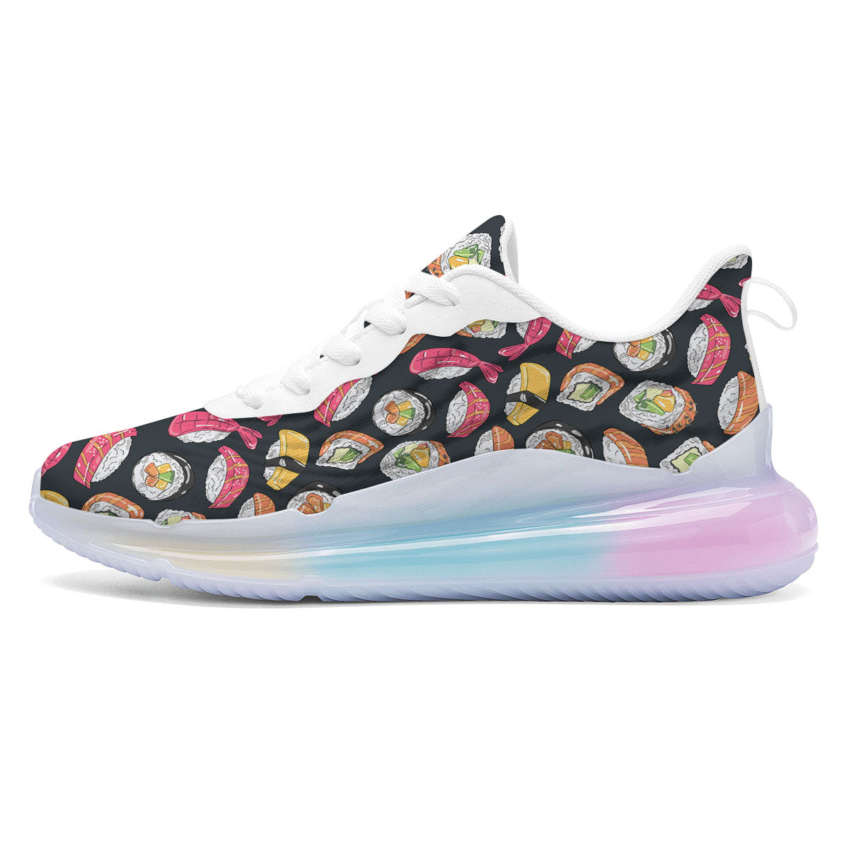 Japanese Sushi Print Pattern Running Sneakers-grizzshop