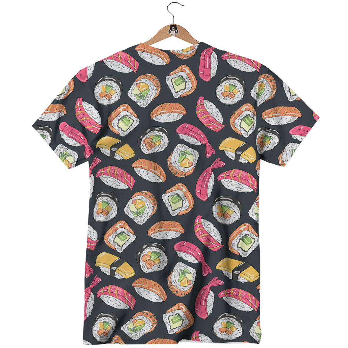 Japanese Sushi Print Pattern T-Shirt-grizzshop