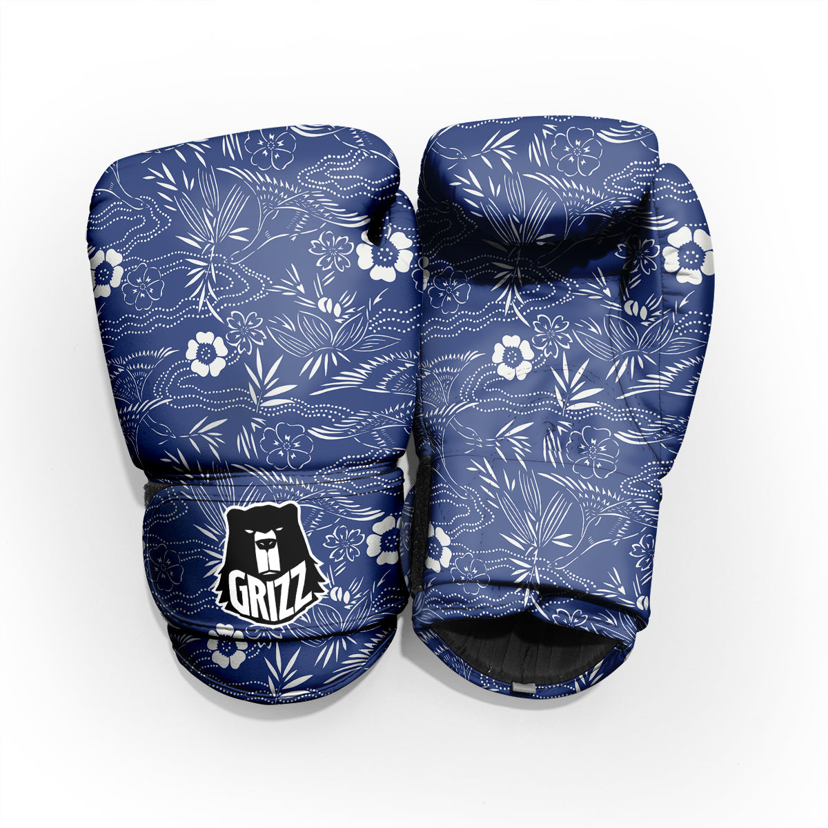 Japanese Vintage Print Pattern Pro Boxing Glove