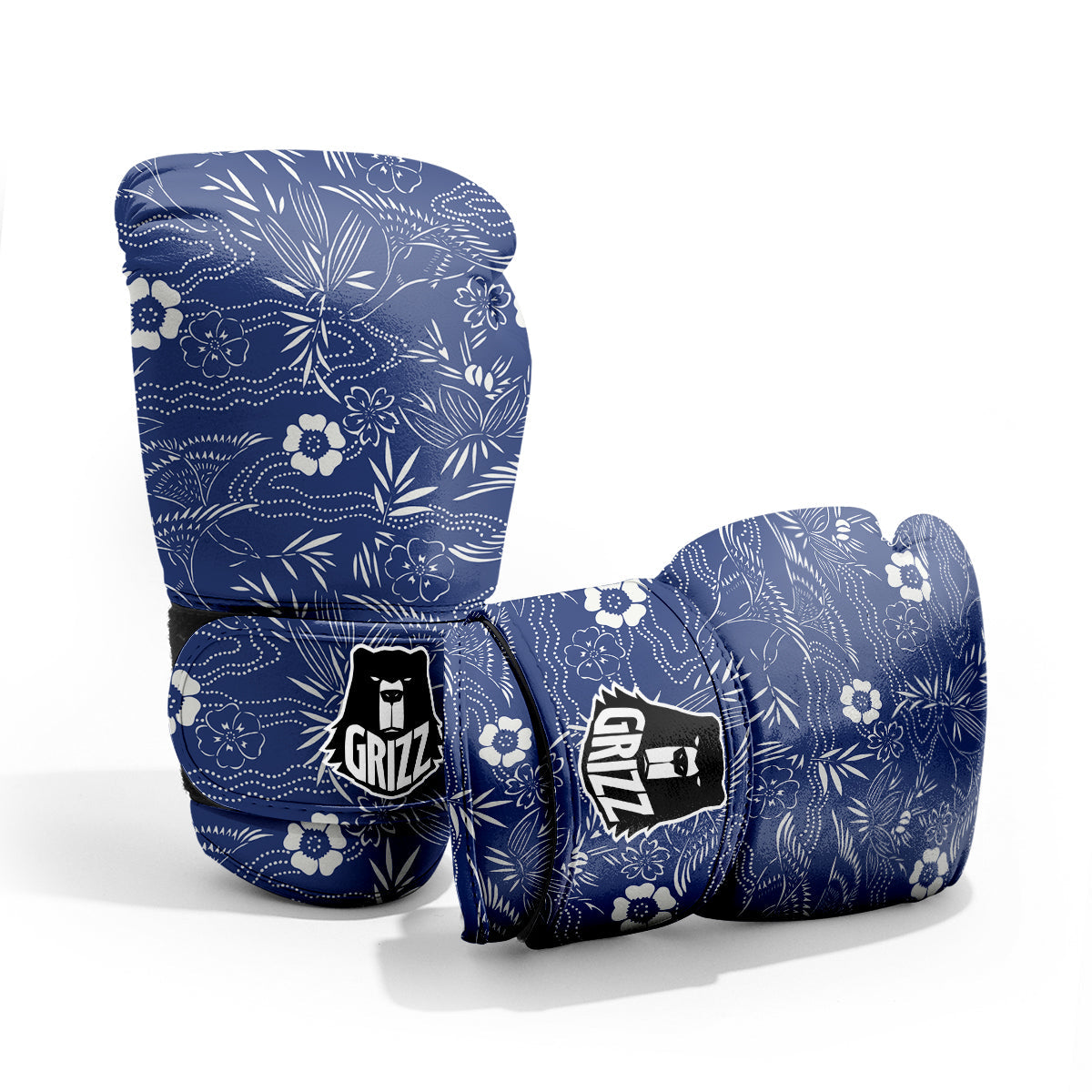 Japanese Vintage Print Pattern Pro Boxing Glove