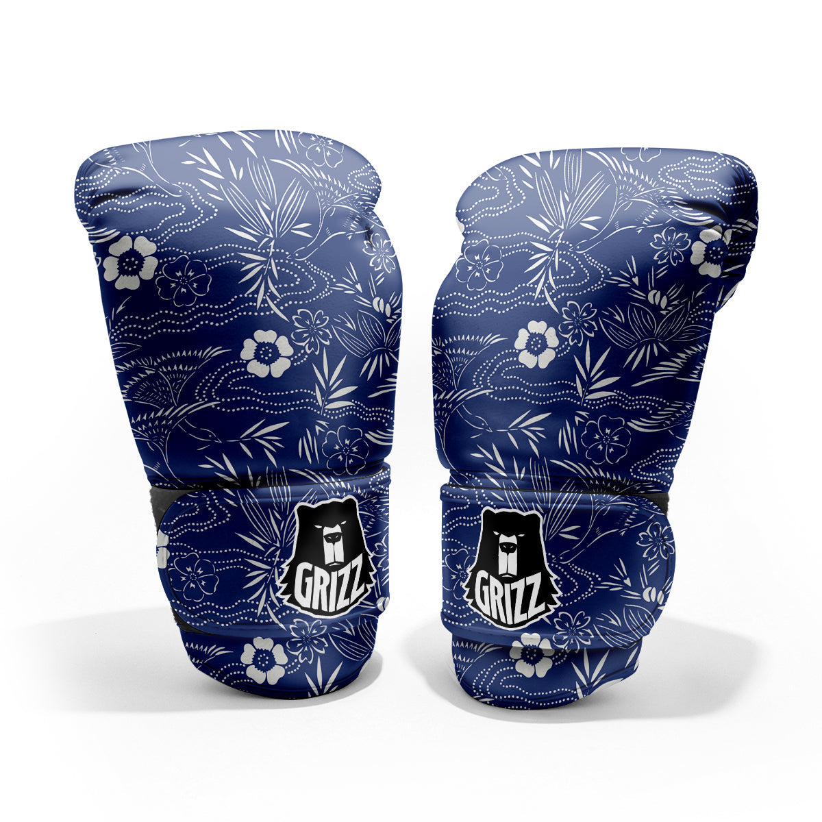 Japanese Vintage Print Pattern Pro Boxing Glove