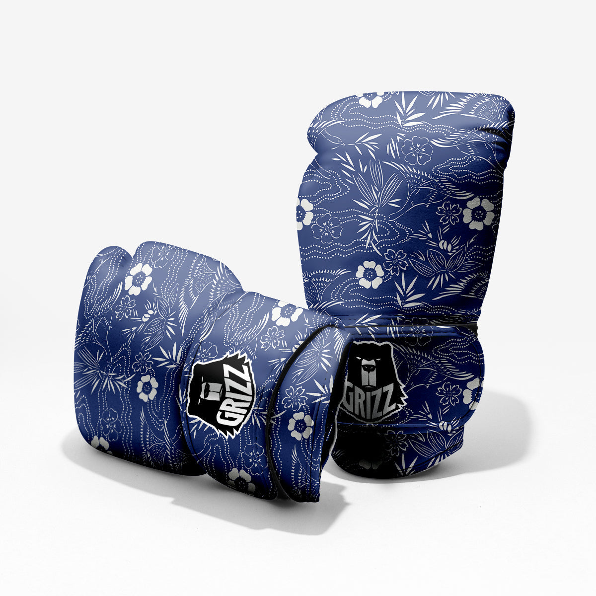 Japanese Vintage Print Pattern Pro Boxing Glove