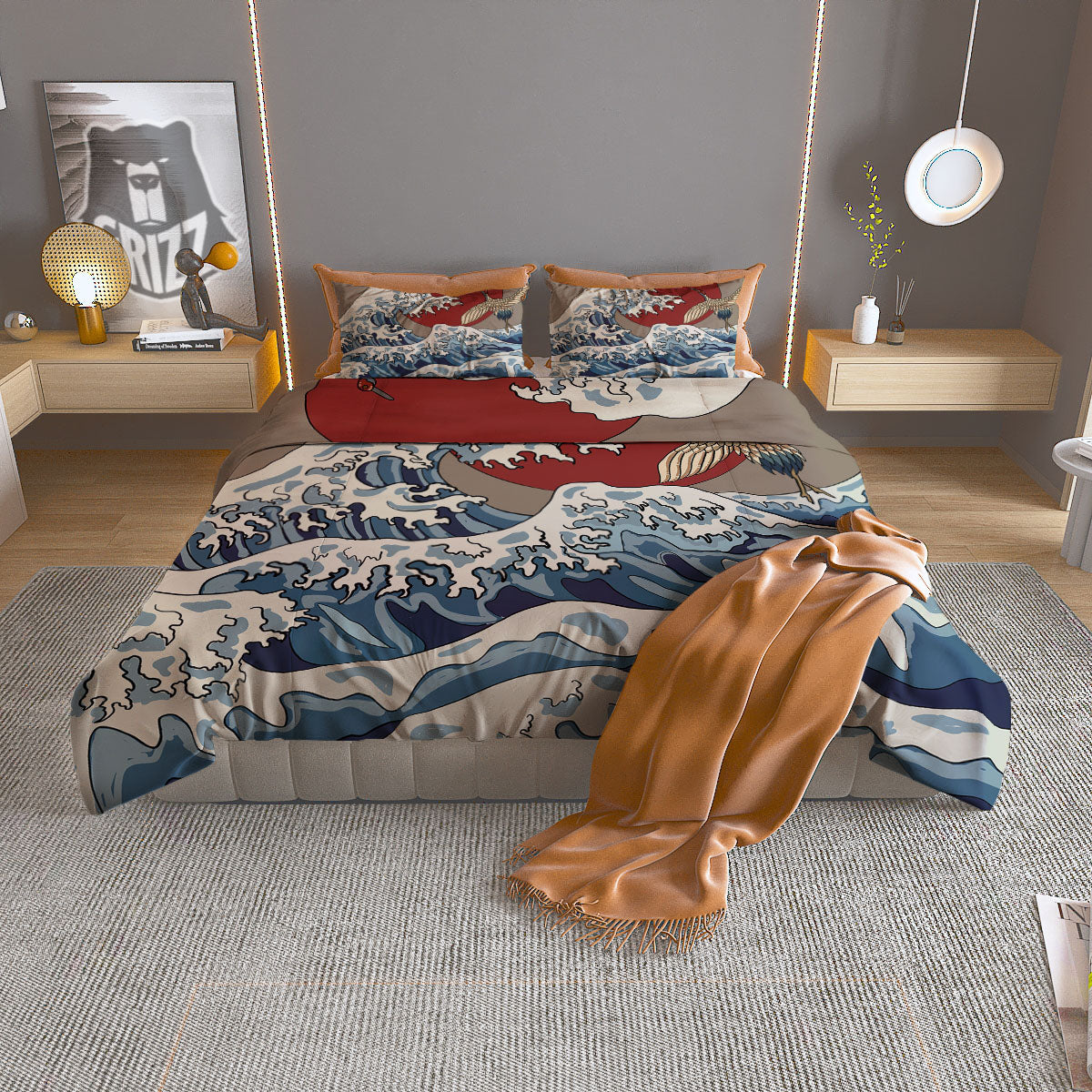 Jellyfish Zentangle Print Pattern Duvet Cover Bedding Set