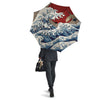 Japanese Wave Red Sun Print Umbrella-grizzshop