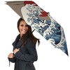 Japanese Wave Red Sun Print Umbrella-grizzshop