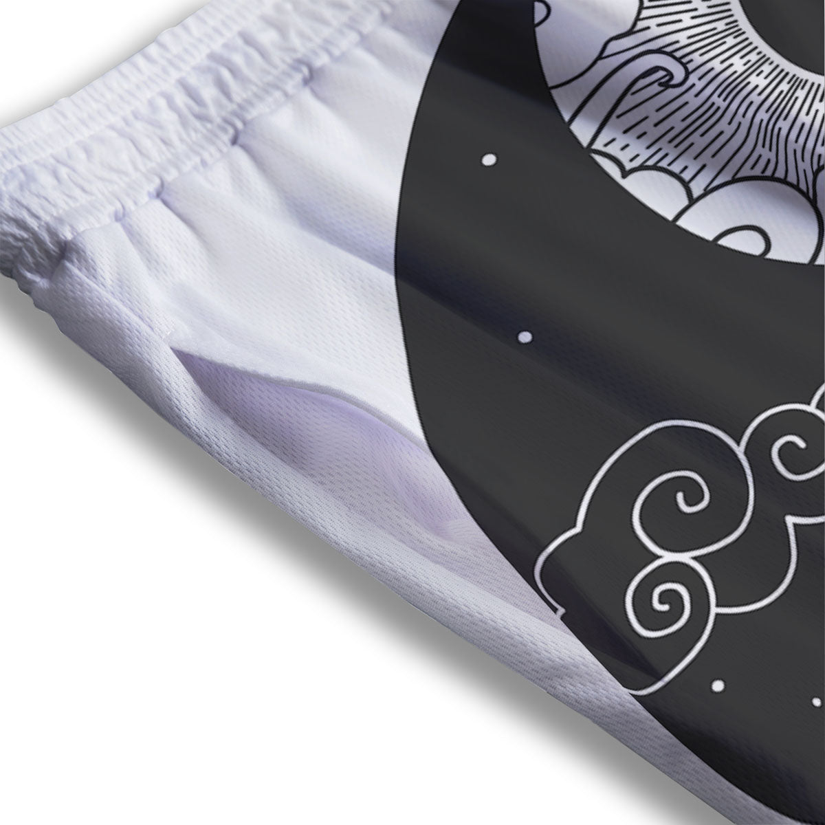 Lily Water Cute Print Pattern Mesh Shorts
