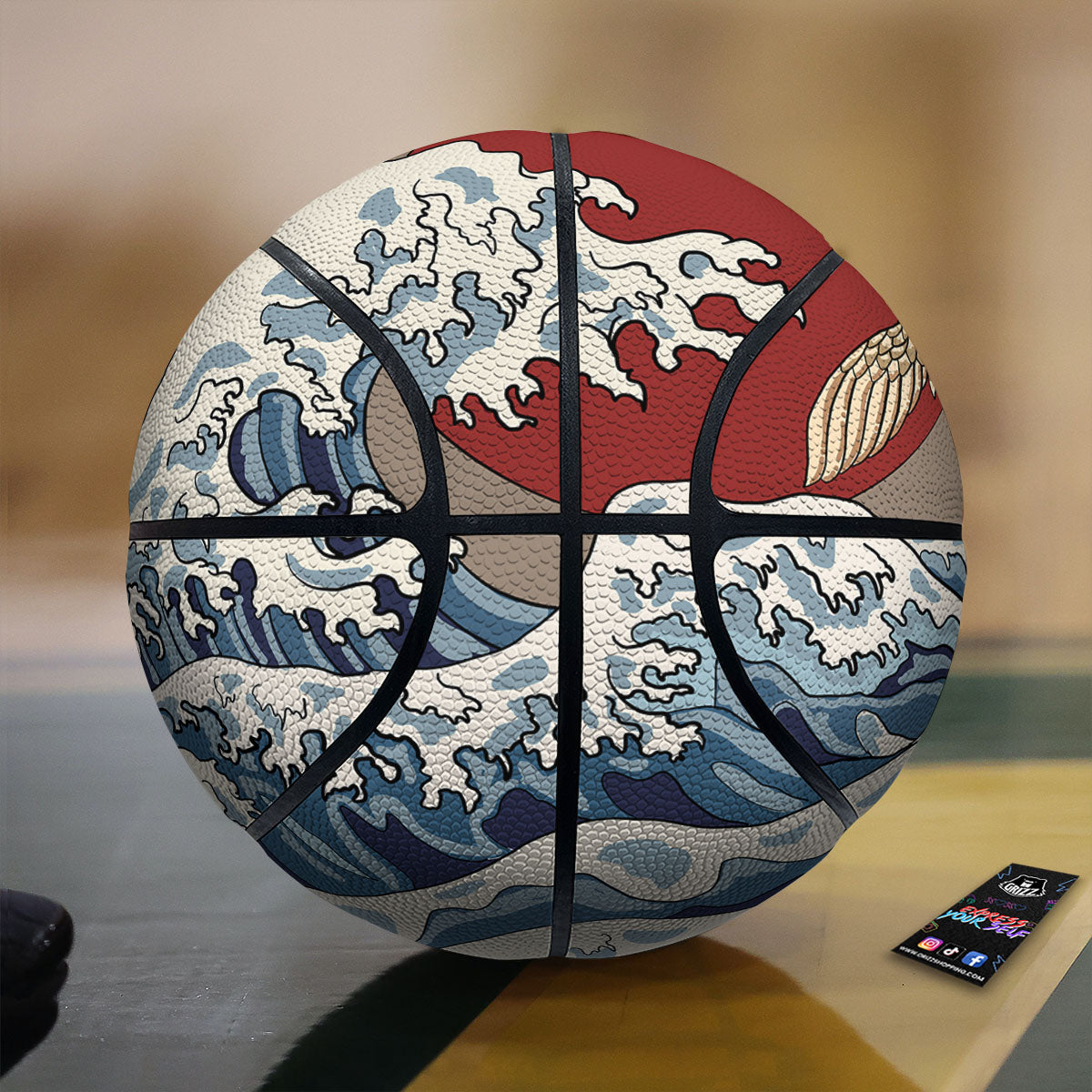 Jungle Hawaiian Tropical Print Pattern Basketball