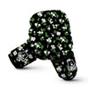 Jasmine And Leaf Green Black Print Pattern Boxing Gloves-grizzshop