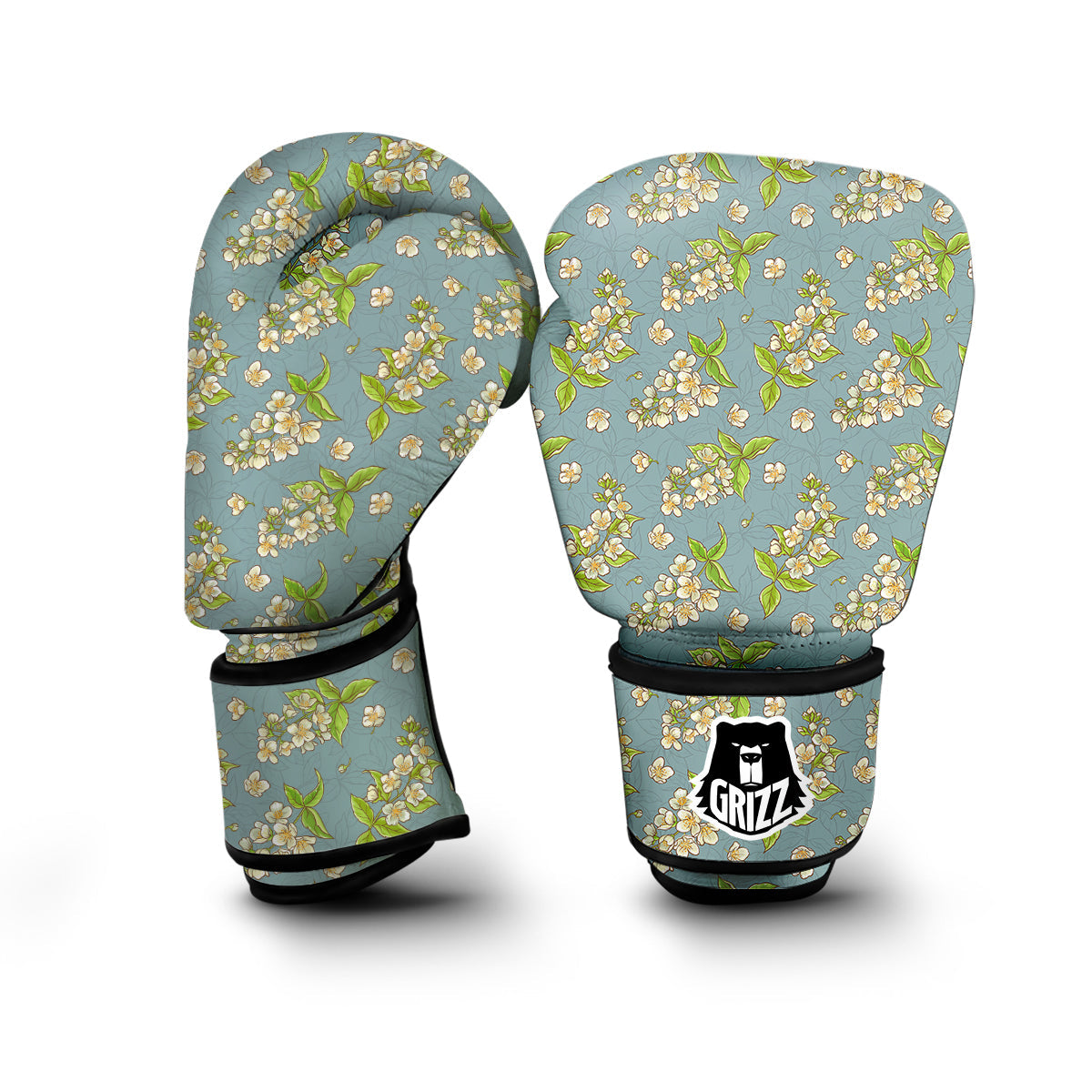 Jasmine Drawing Print Pattern Boxing Gloves-grizzshop