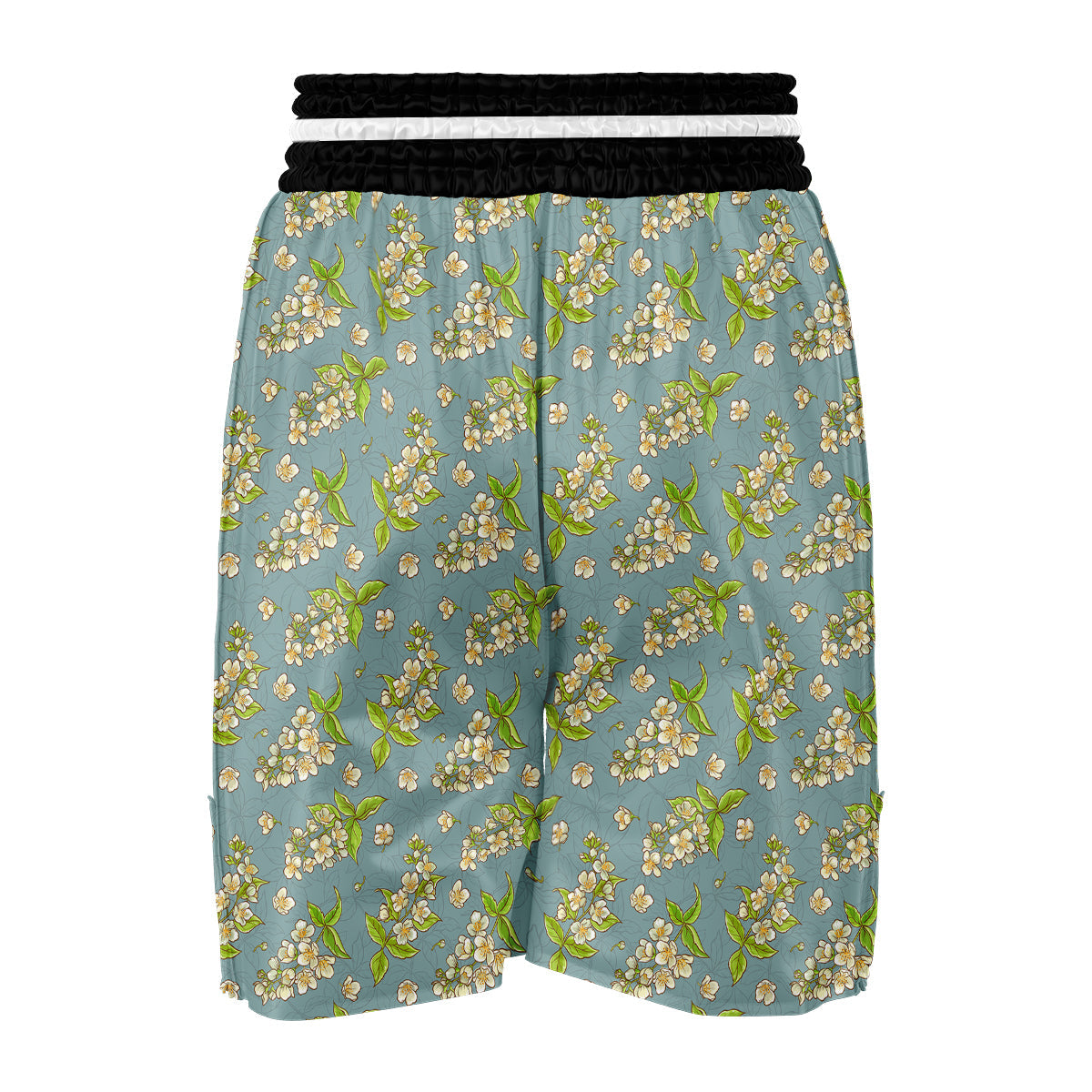 Jasmine Drawing Print Pattern Boxing Shorts-grizzshop