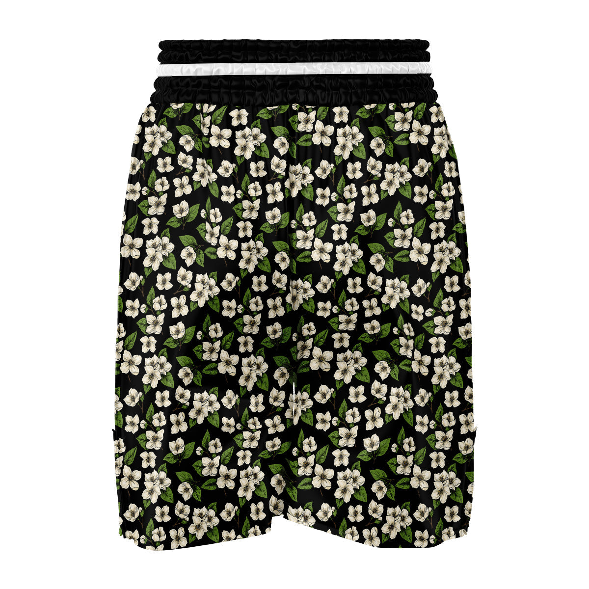 Jasmine Drawing Vintage Print Pattern Boxing Shorts-grizzshop