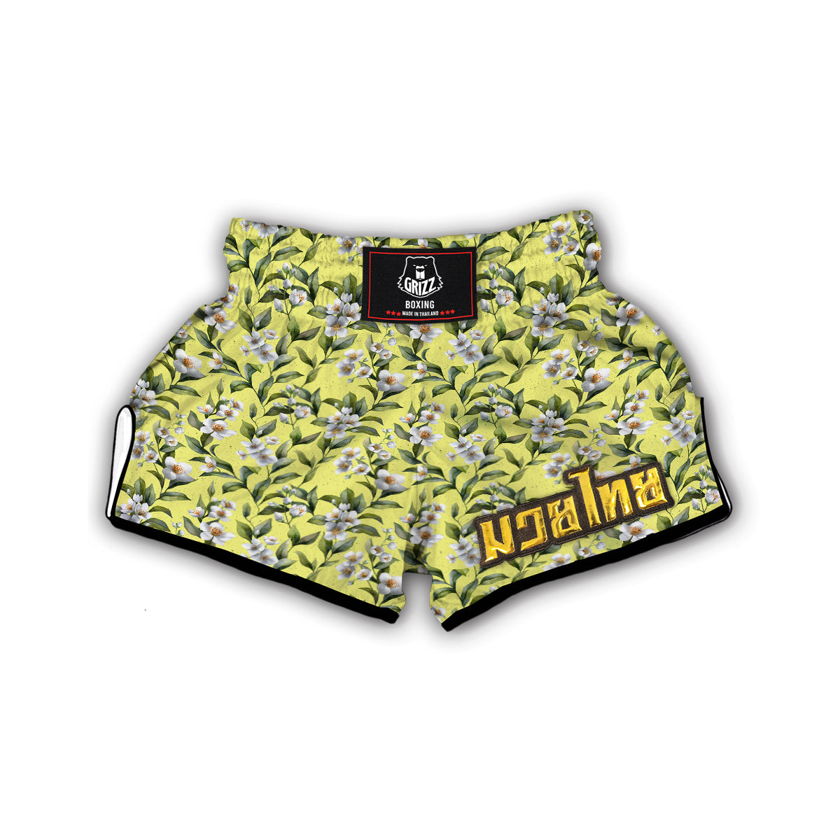 Jasmine Vintagecolor Print Pattern Muay Thai Boxing Shorts-grizzshop
