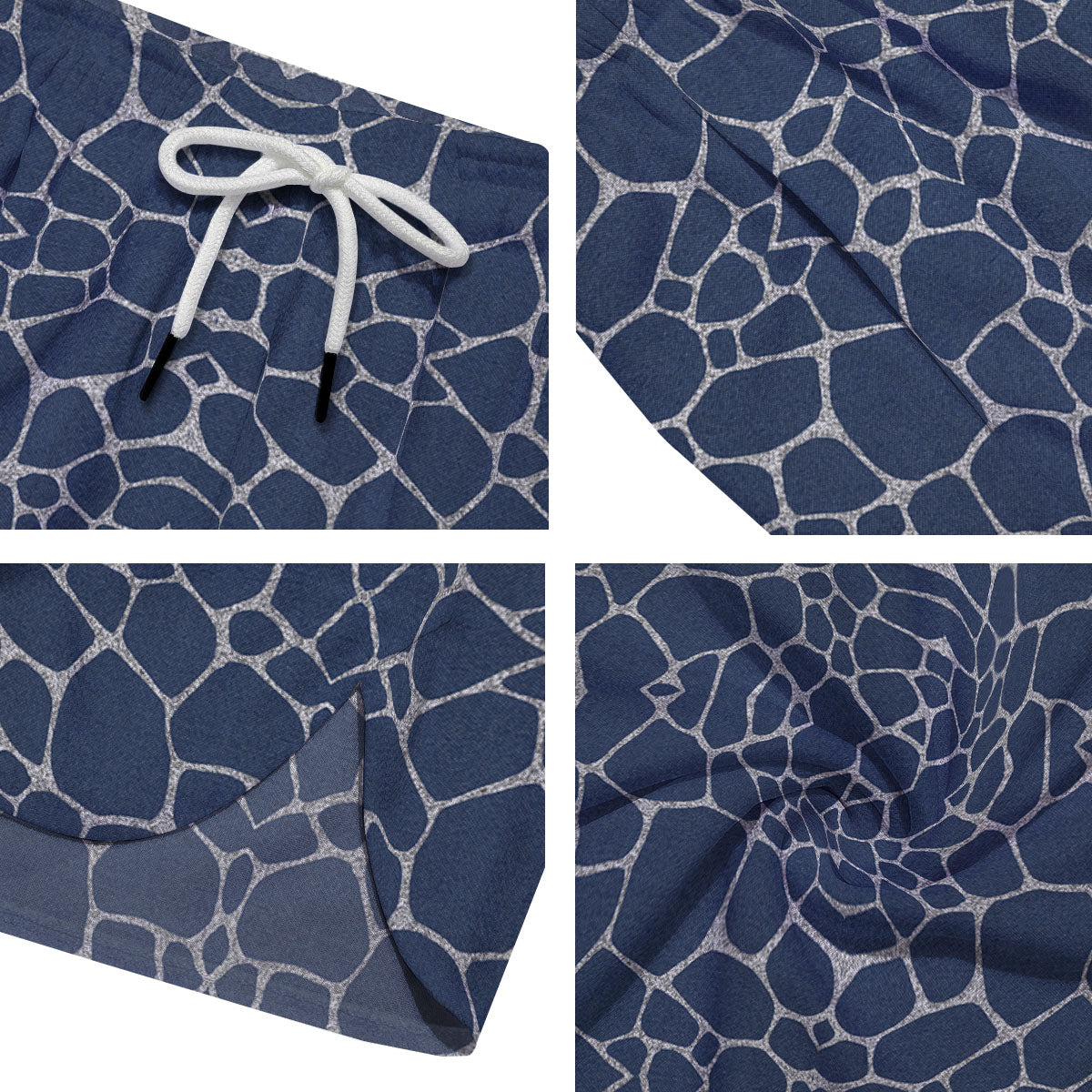 Jeans Giraffe Denim Print Pattern Men's Running Shorts-grizzshop