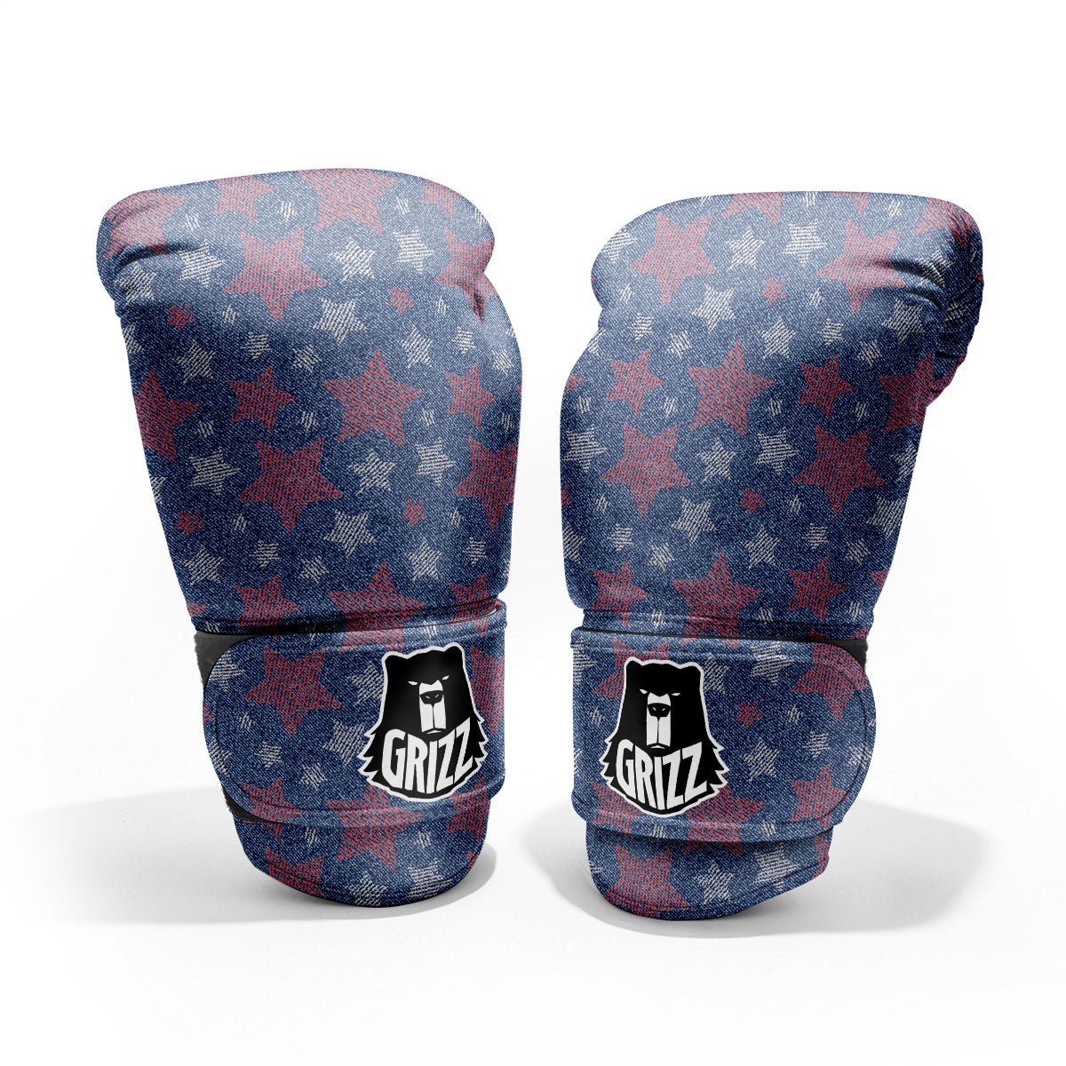 Jeans Star Denim Print Pattern Pro Boxing Glove