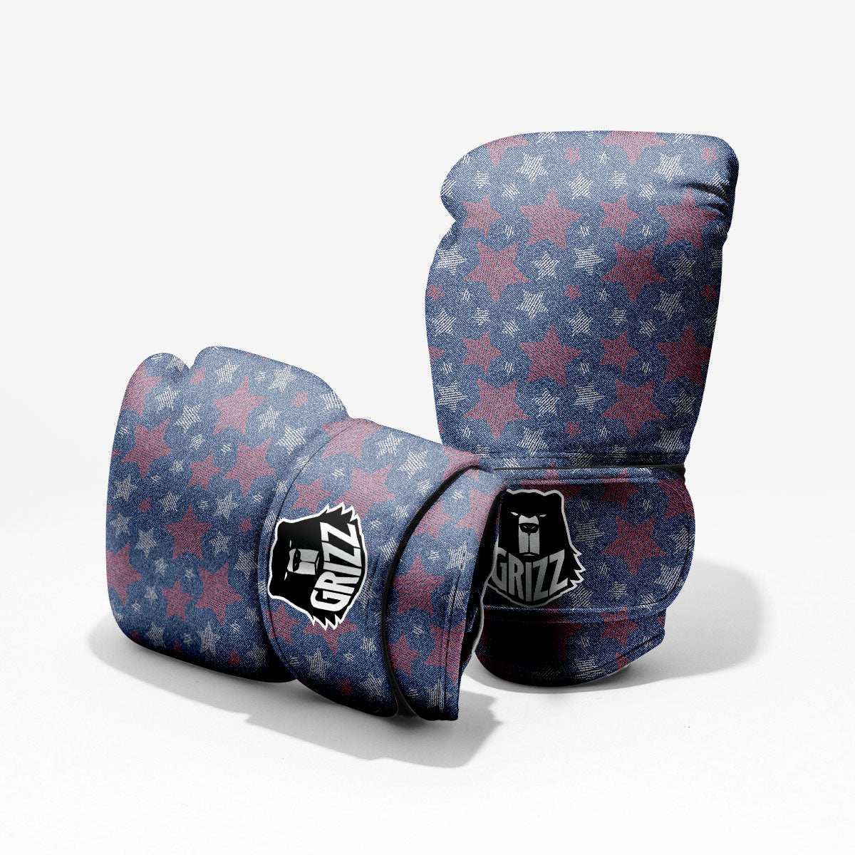 Jeans Star Denim Print Pattern Pro Boxing Glove