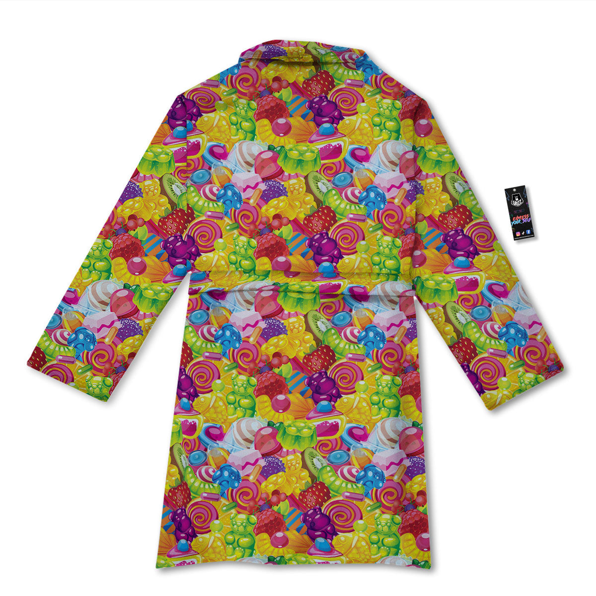 Jelly And Candy Print Pattern Bathrobe-grizzshop