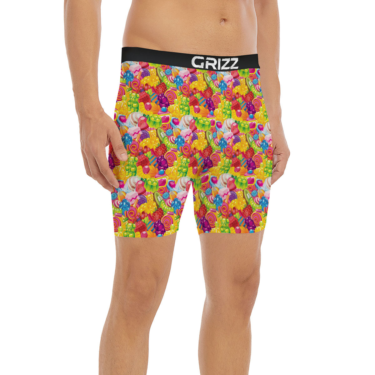 Jelly And Candy Print Pattern Boxer Briefs-grizzshop