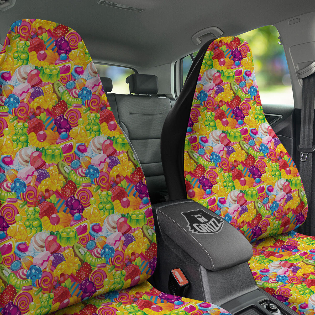 Jelly And Candy Print Pattern Car Seat Covers-grizzshop