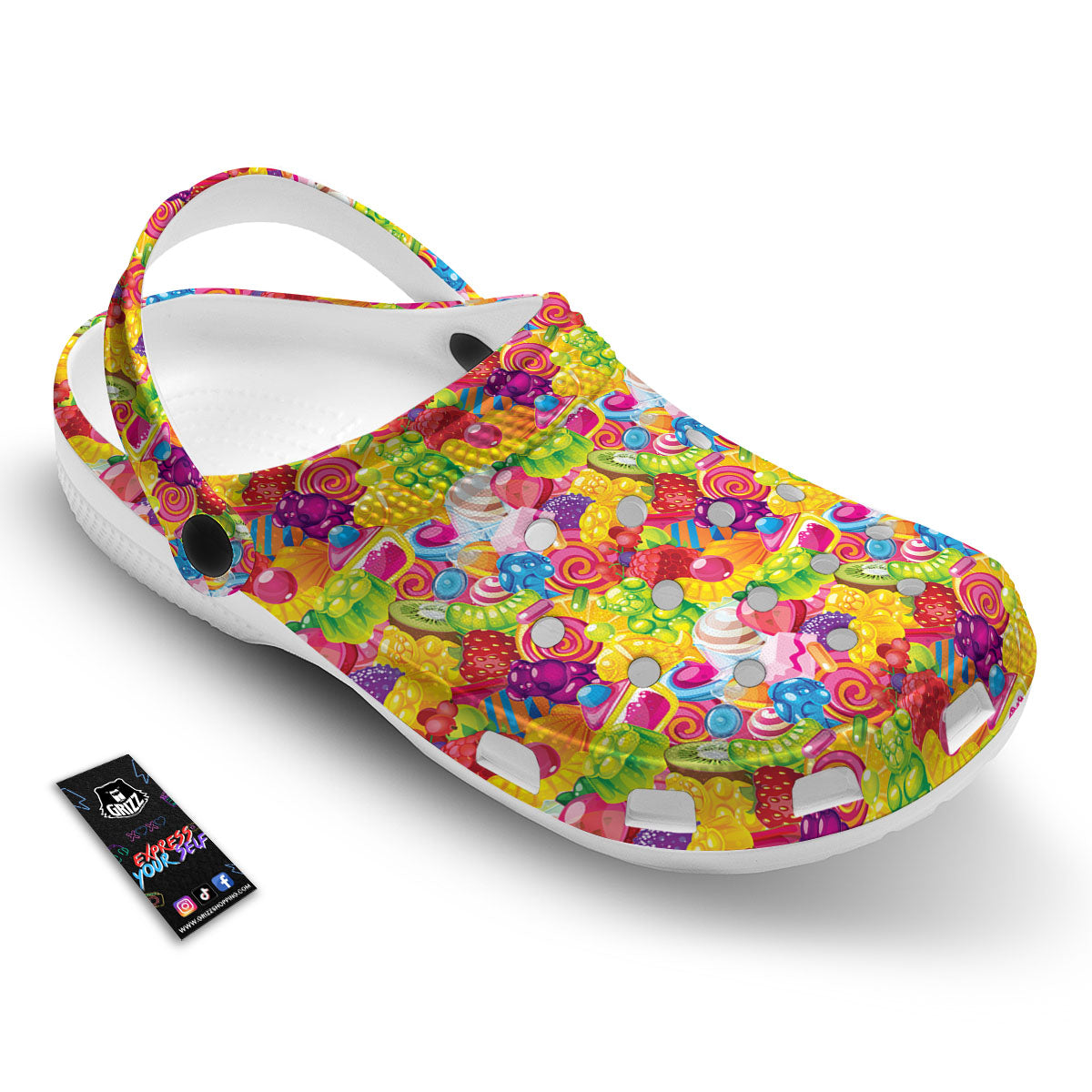 Jelly And Candy Print Pattern Clog-grizzshop