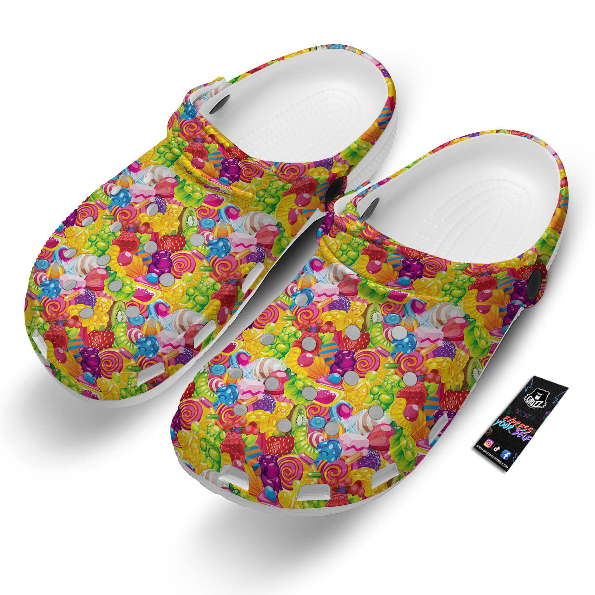 Jelly And Candy Print Pattern Clog-grizzshop