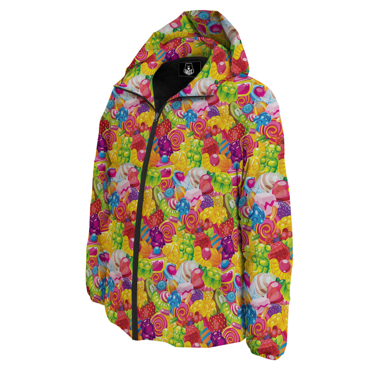 Jelly And Candy Print Pattern Down Jacket-grizzshop