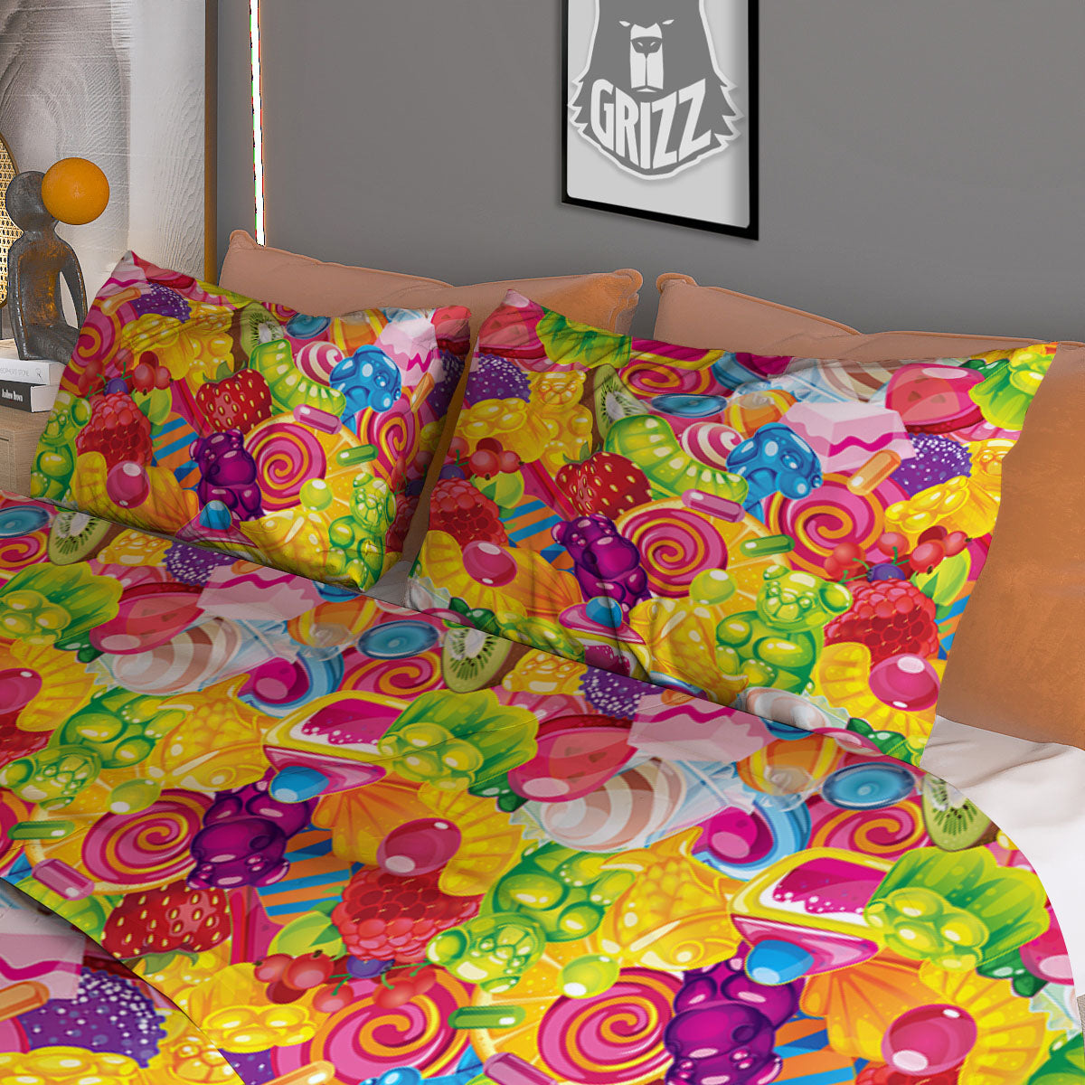Hieroglyphs Egyptian Print Duvet Cover Bedding Set