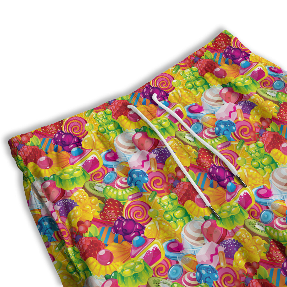 Jelly And Candy Print Pattern Men's Athletic Shorts
