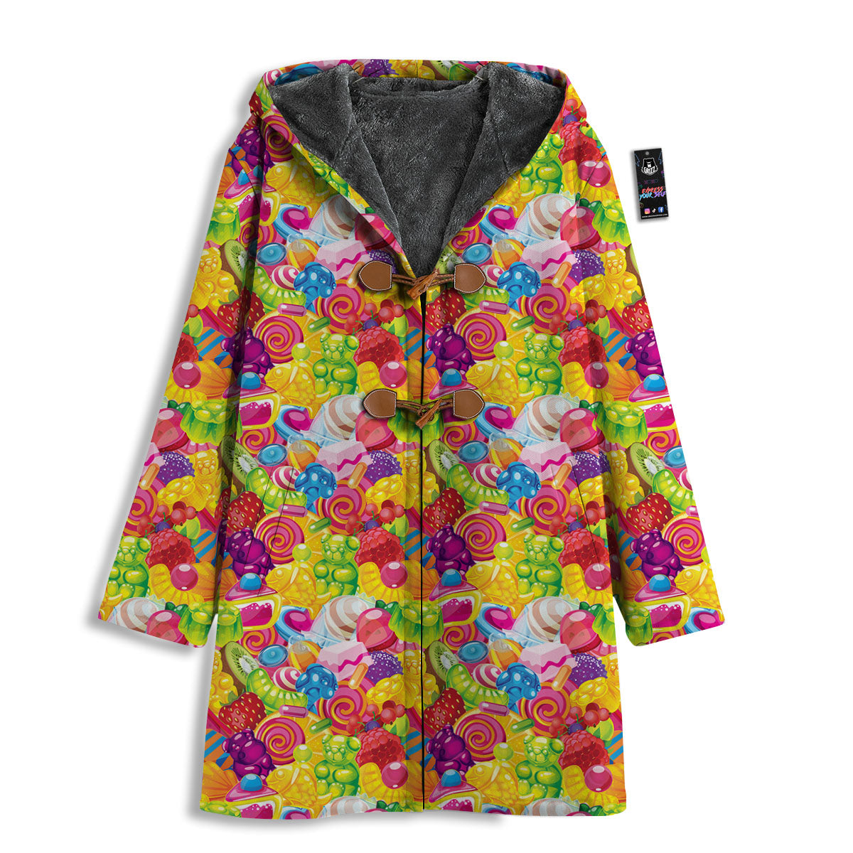 Jelly And Candy Print Pattern Men's Windbreaker Jacket-grizzshop