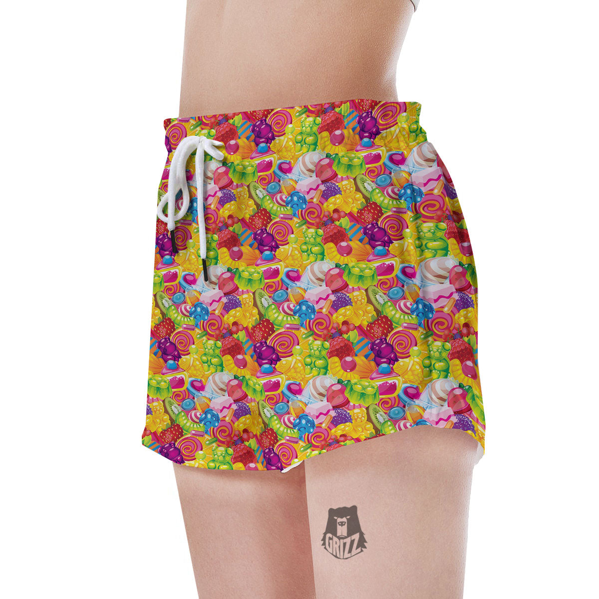 Jelly And Candy Print Pattern Women's Shorts-grizzshop