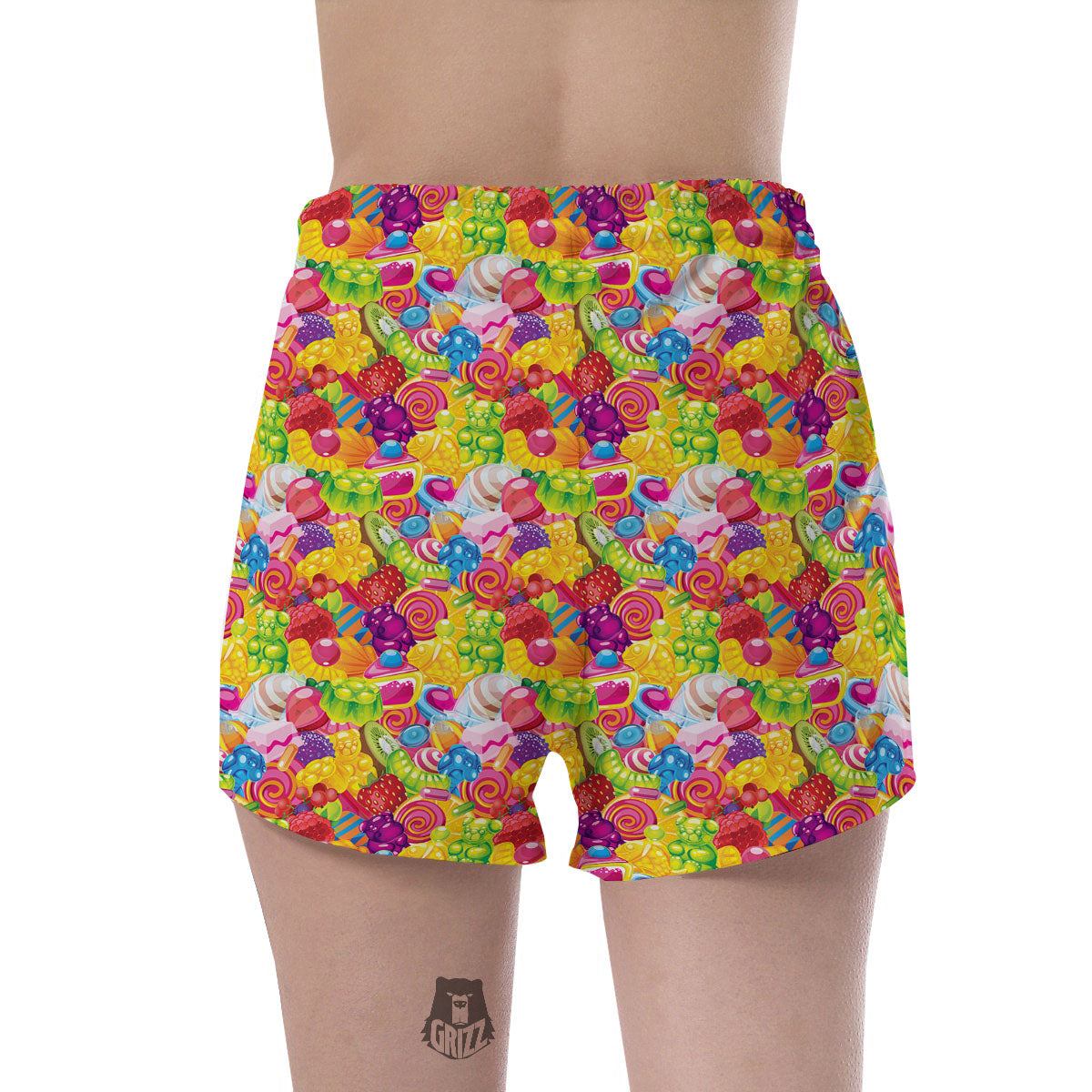 Jelly And Candy Print Pattern Women's Shorts-grizzshop