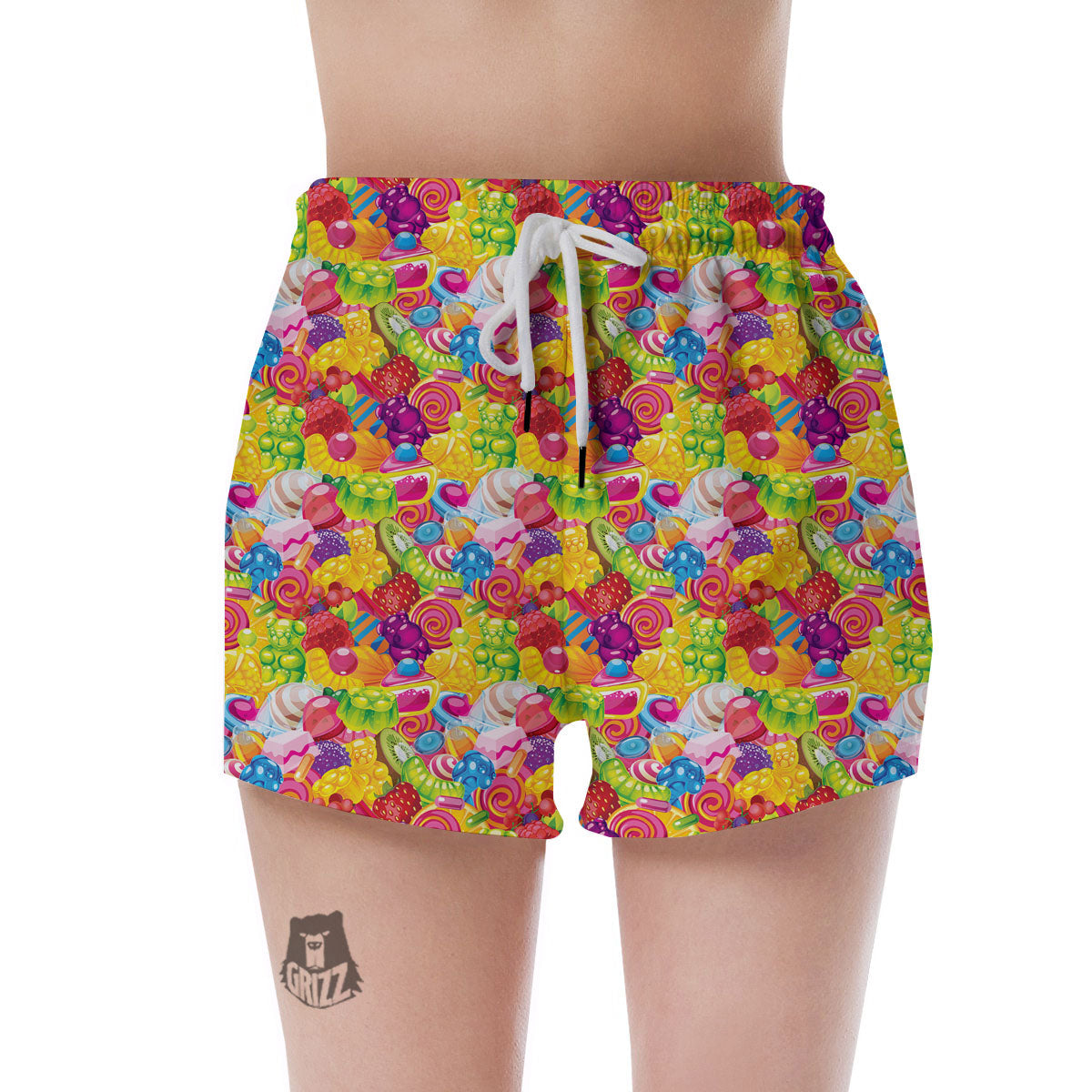 Jelly And Candy Print Pattern Women's Shorts-grizzshop