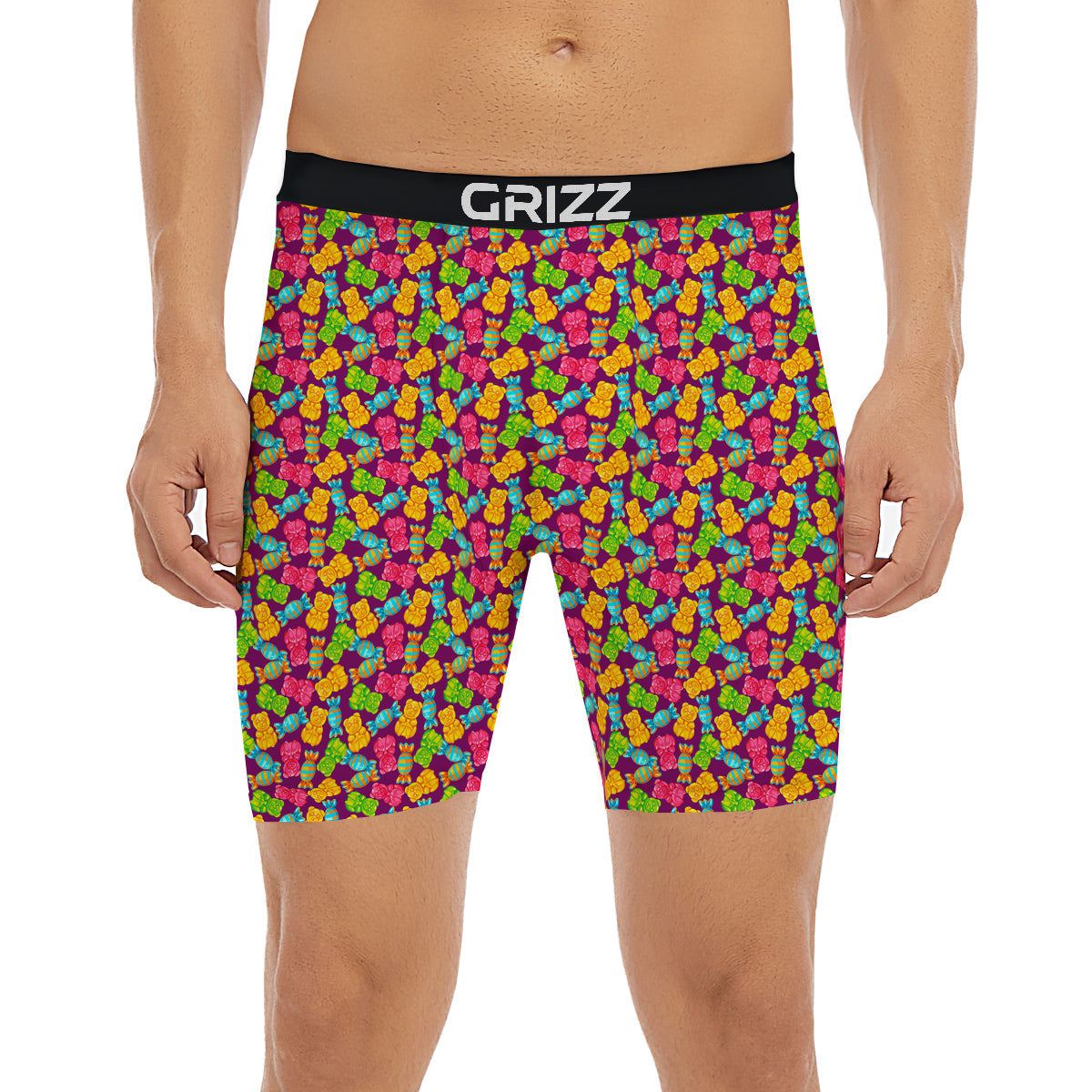 Jelly And Colorful Candy Print Boxer Briefs-grizzshop
