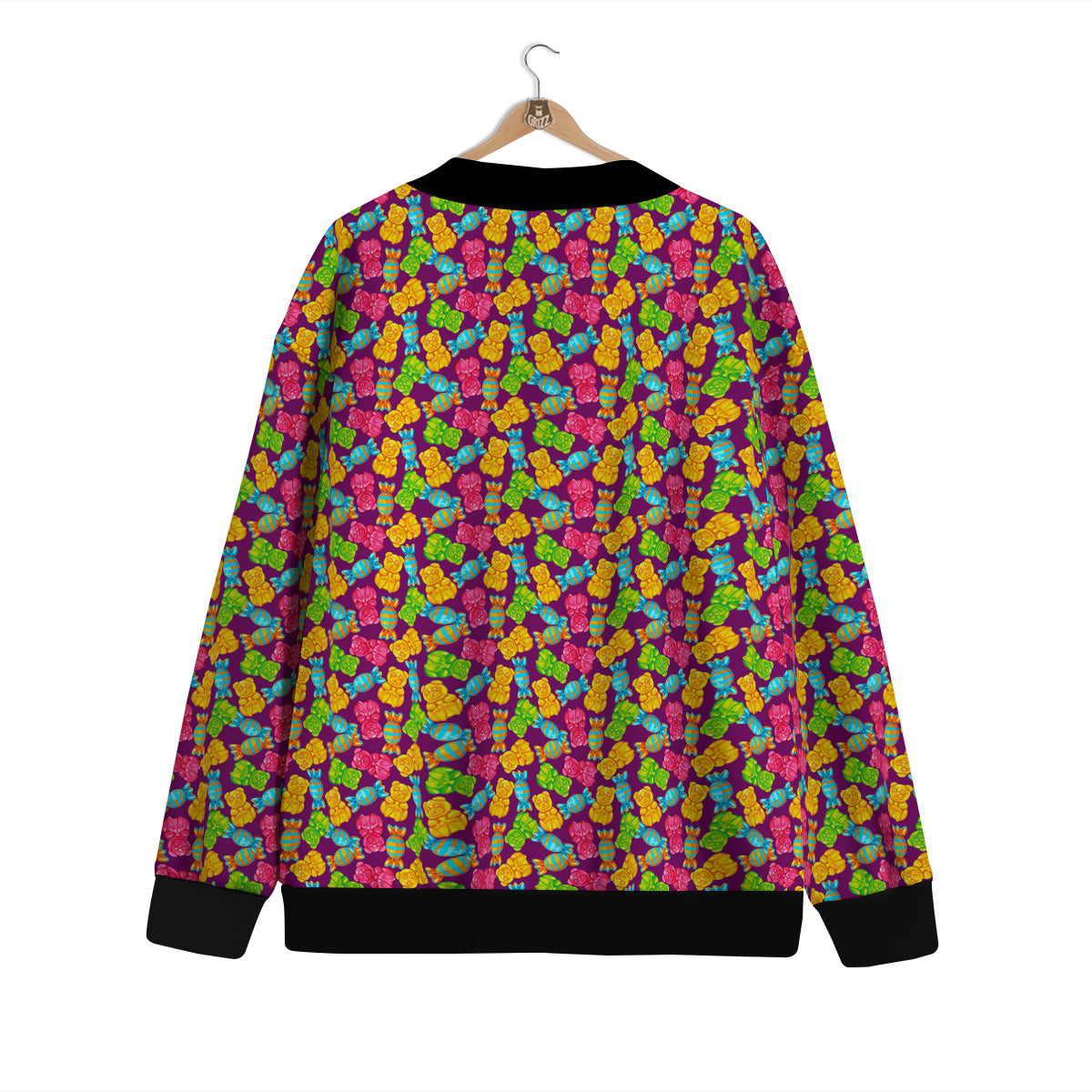 Jelly And Colorful Candy Print Cardigan-grizzshop