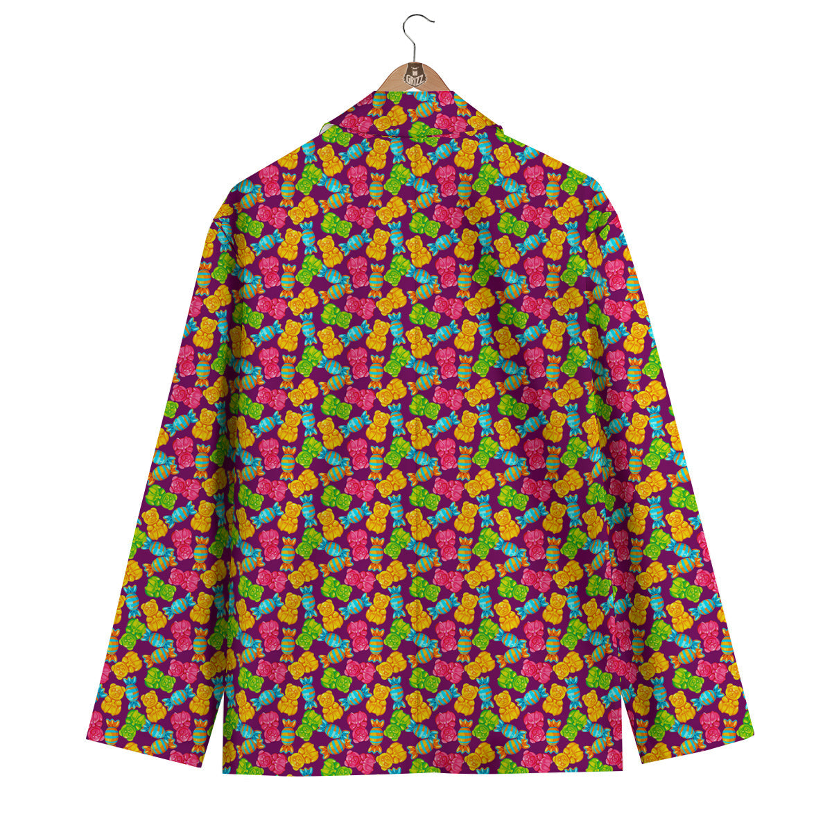 Jelly And Colorful Candy Print Men's Blazer-grizzshop