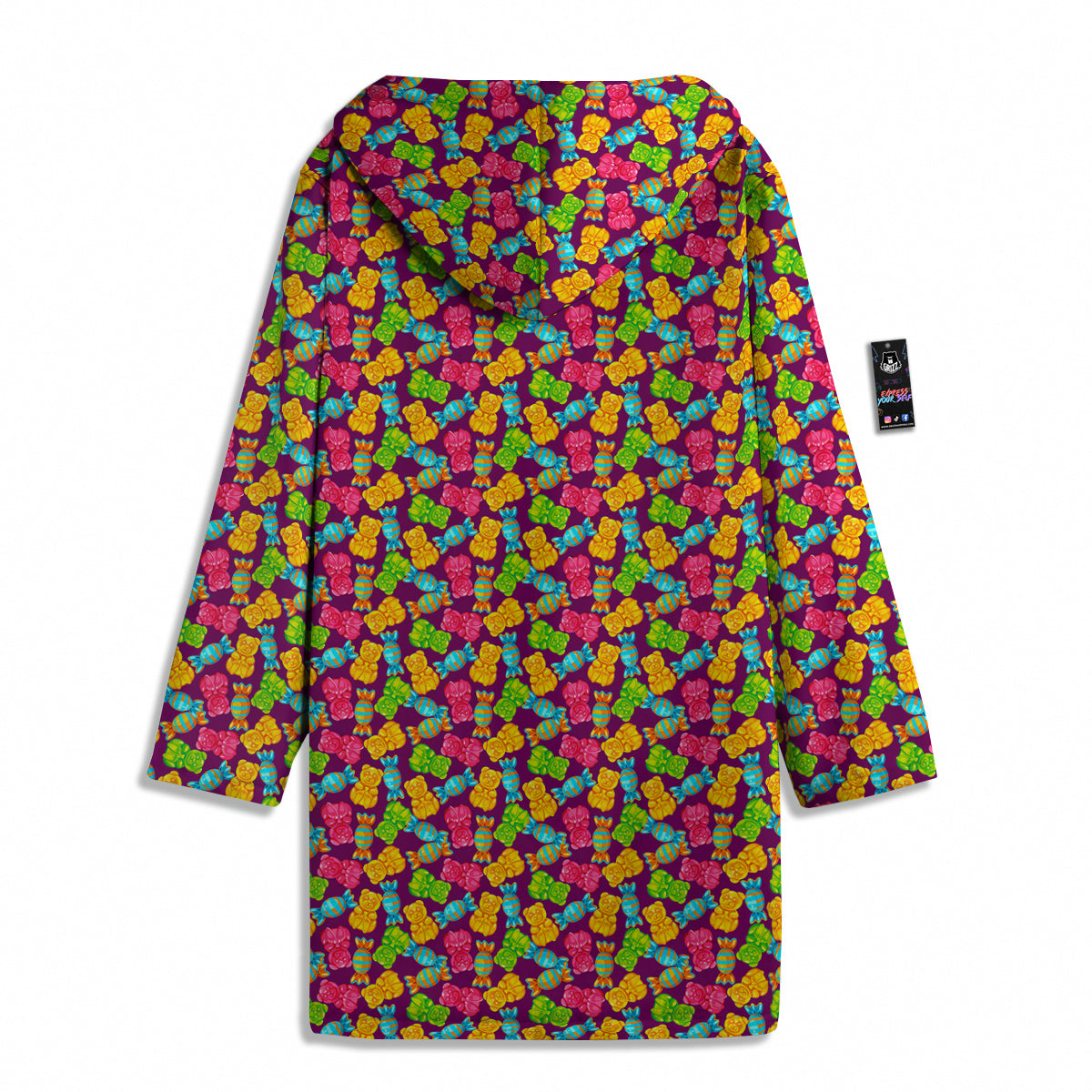 Jelly And Colorful Candy Print Men's Windbreaker Jacket-grizzshop