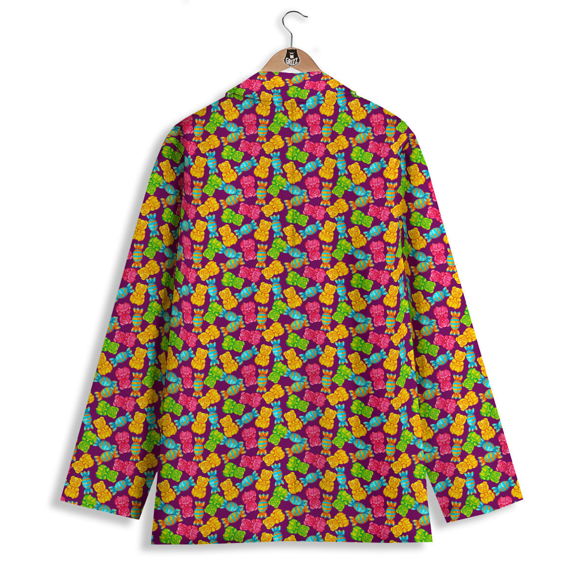 Jelly And Colorful Candy Print Women's Blazer-grizzshop